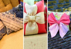 کوسن پاپیونی پارچه‌ای و شیک