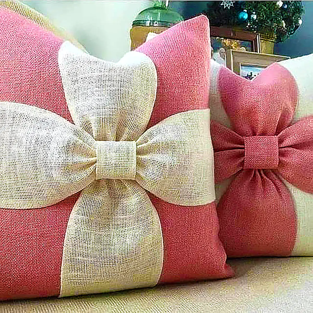 کوسن پاپیونی پارچهای و شیک