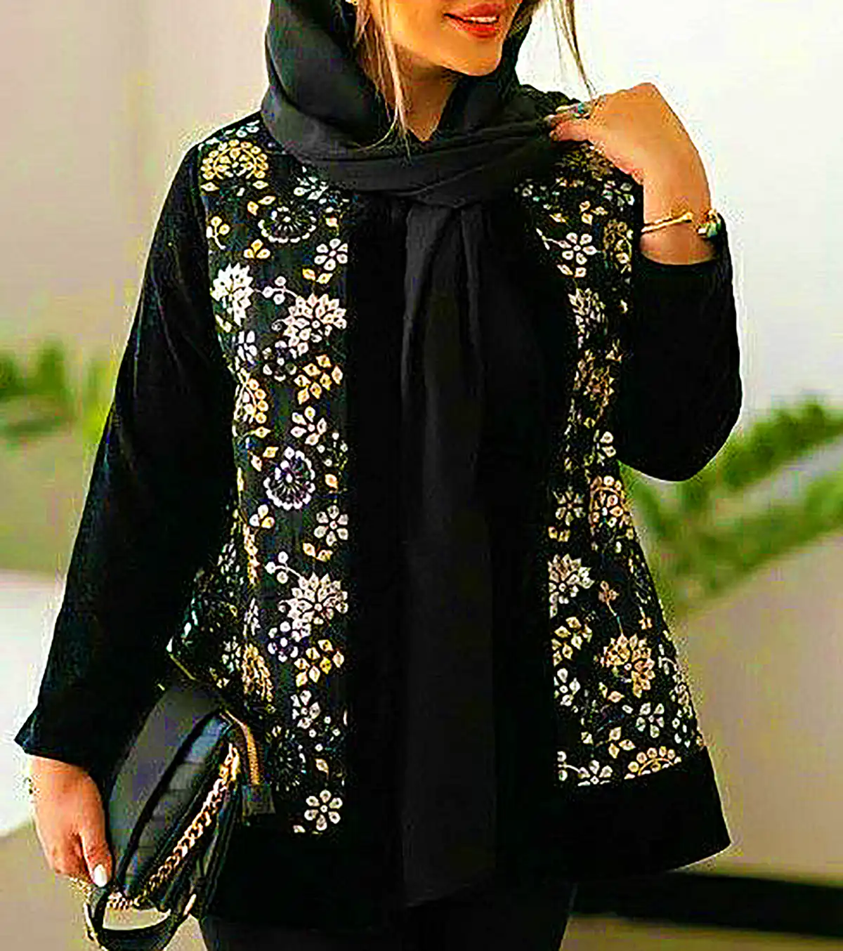 کت مشکی سوزن دوزی