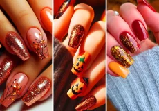 لاک‌ژل مدرن پاییزی