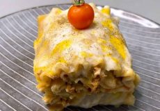 طرز تهیه لازانیا مرغ و قارچ