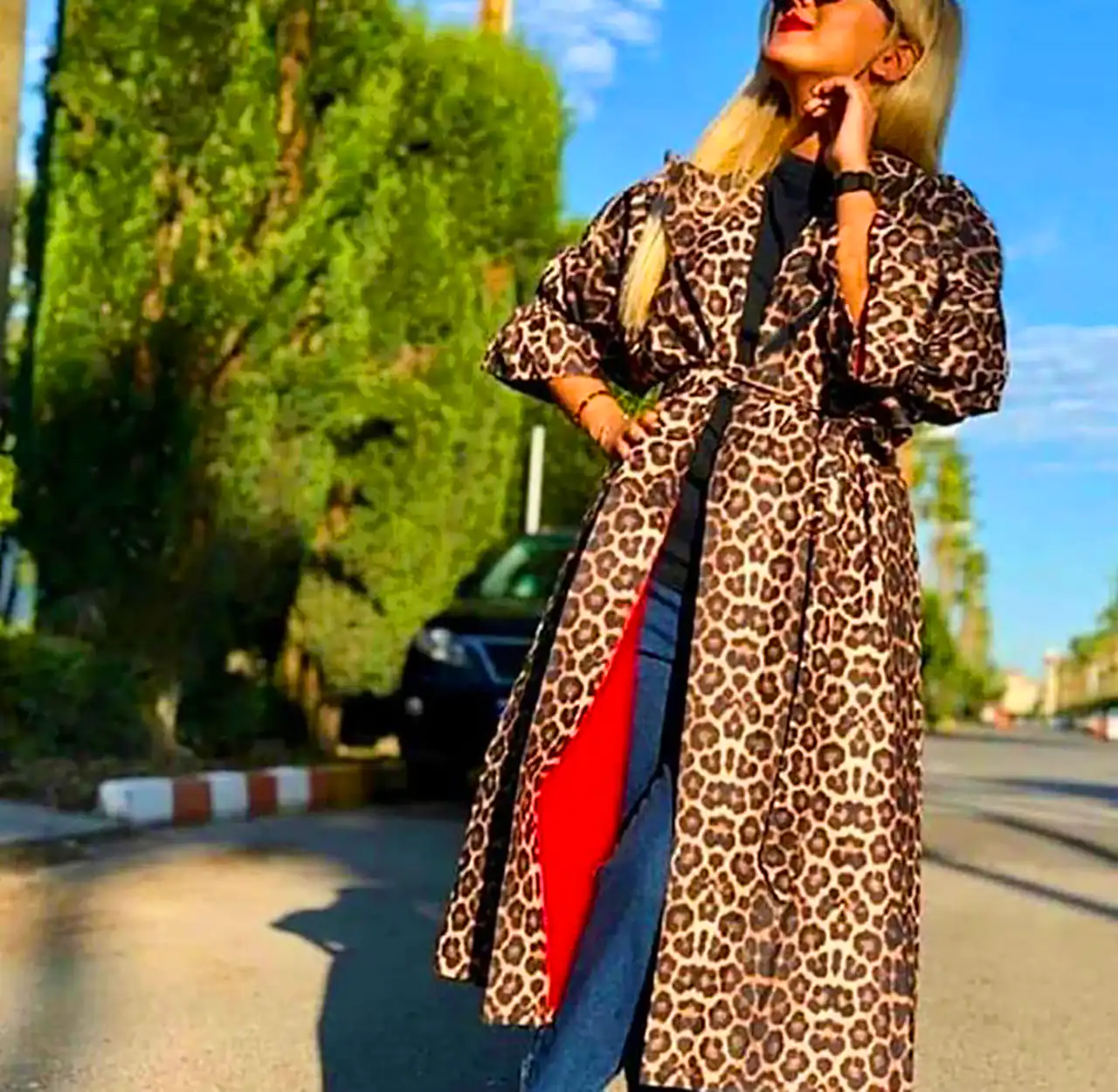 لباس پلنگی زنانه شیک