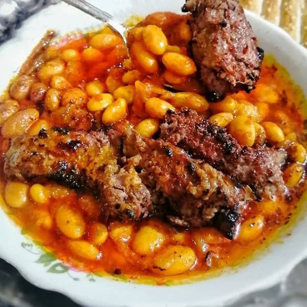 طرز تهیه لوبیا کباب, بهترین لوبیا کباب رشت , طرز تهیه لوبیا کباب گیلانی , لوبیا کباب تهران , خوراک لوبیا رشتی با قارچ