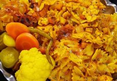 طرز تهیه ماکارونی با مرغ