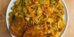 طرز تهیه ماکارونی سبزیجات ساده با طعمی بی نظیر