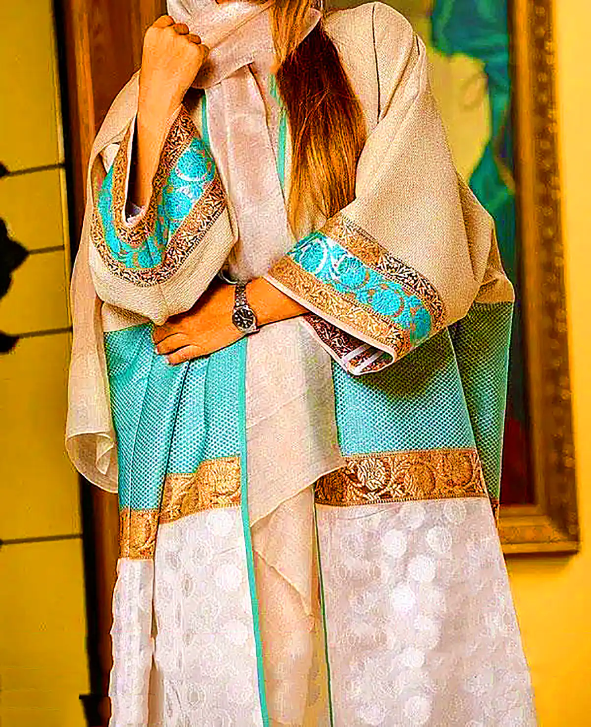 مانتو عبایی رنگی لاکچری