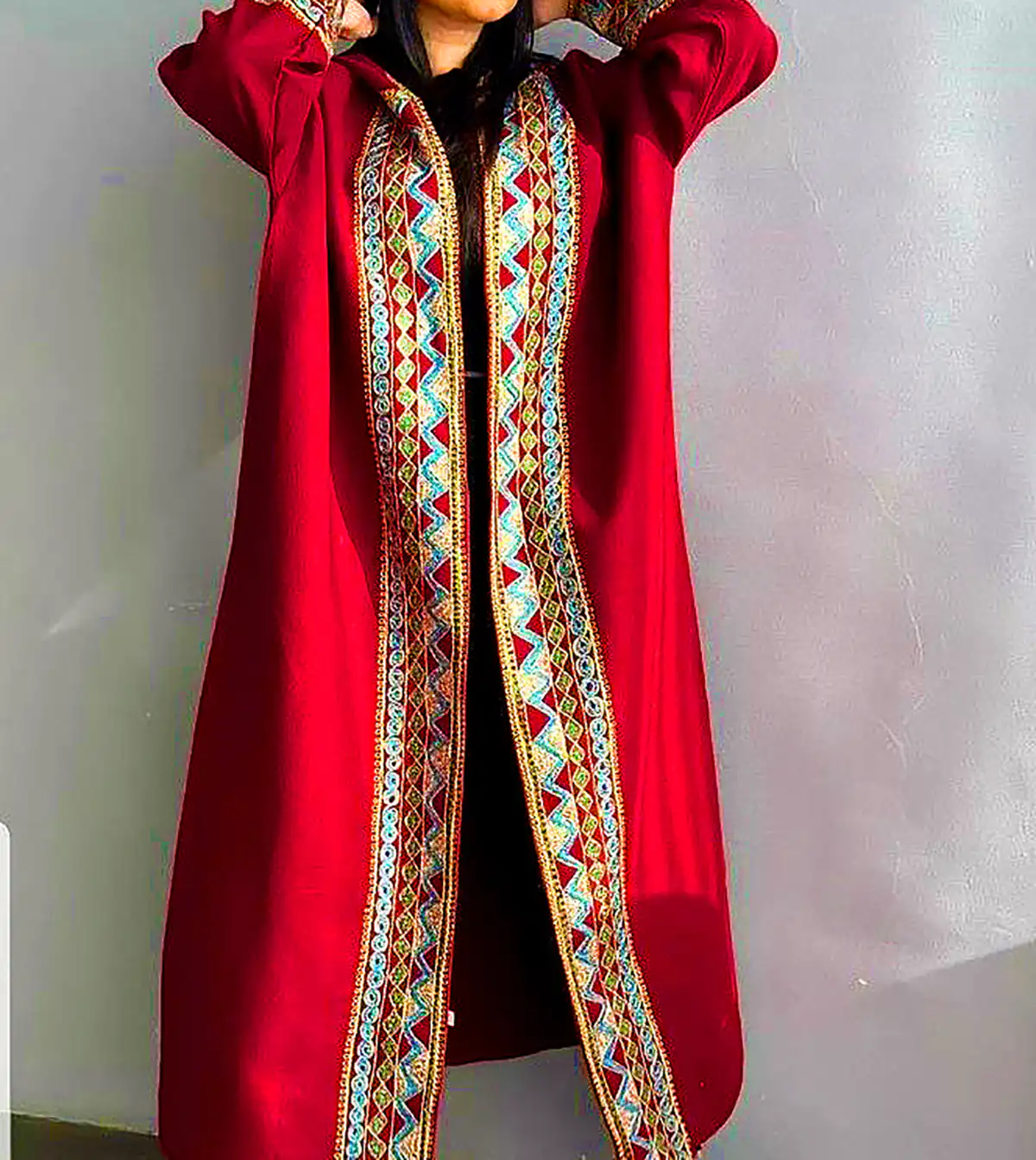 مانتو عبایی رنگی لاکچری