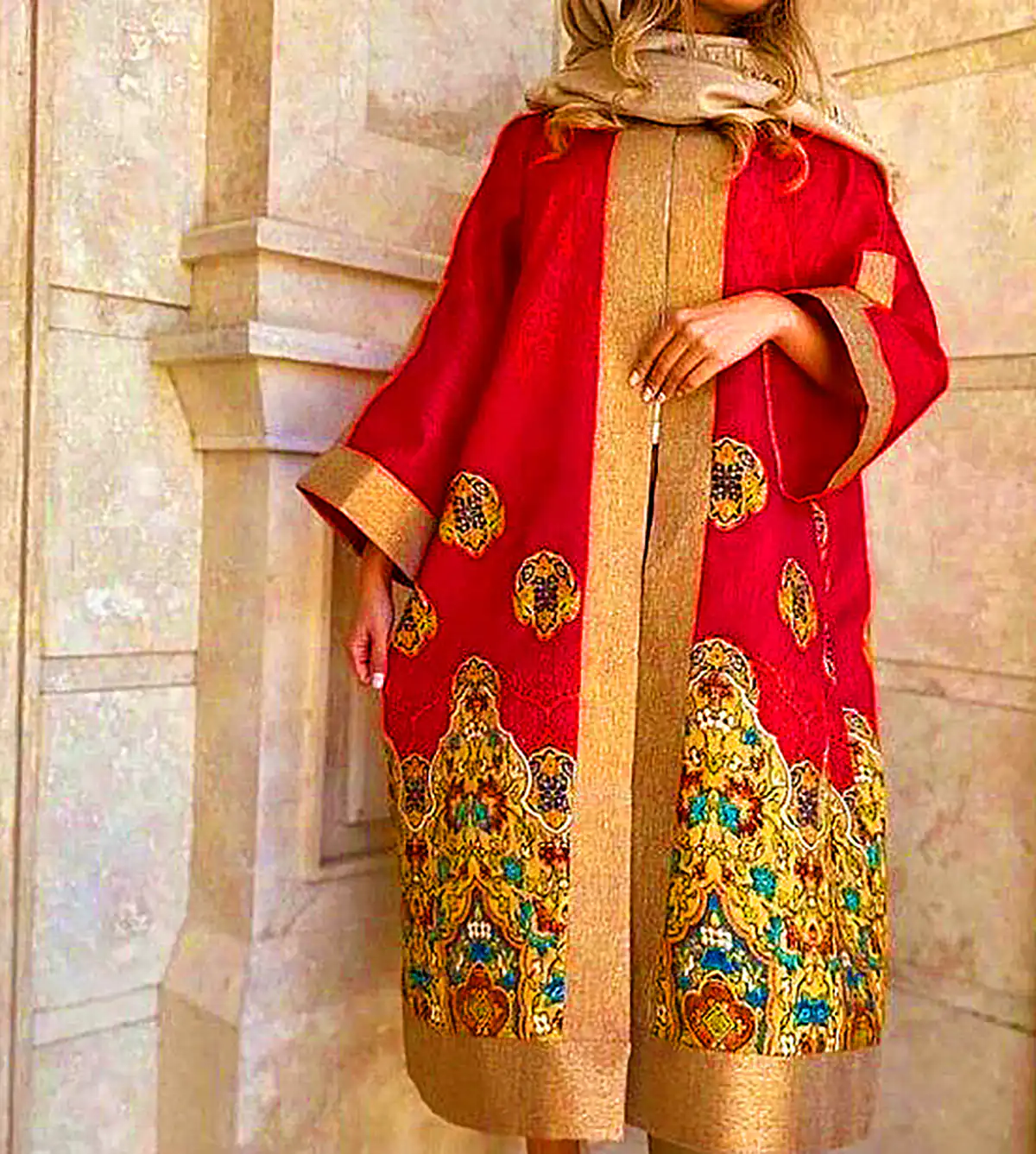 مانتو عبایی رنگی لاکچری