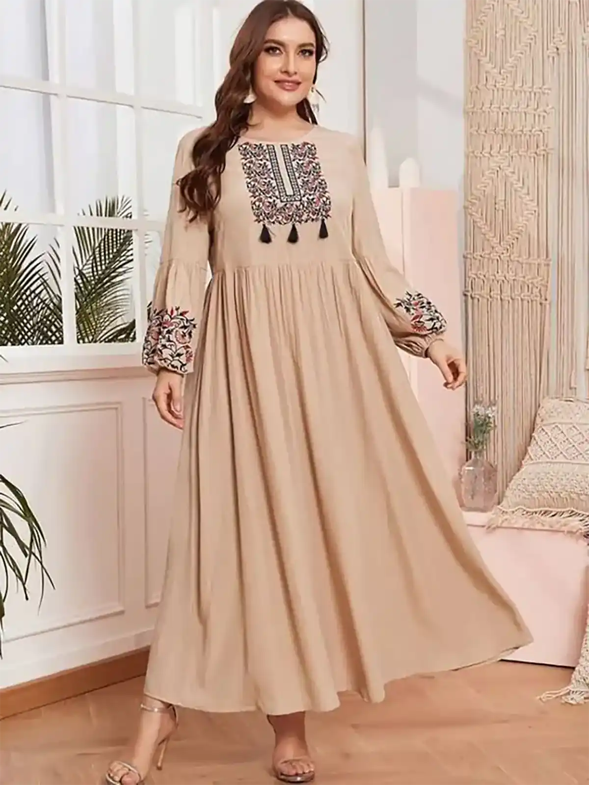 مانتو پیراهنی رنگی زنانه سنتی