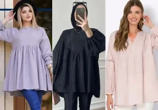 مانتو شومیزی جلو بسته شیک