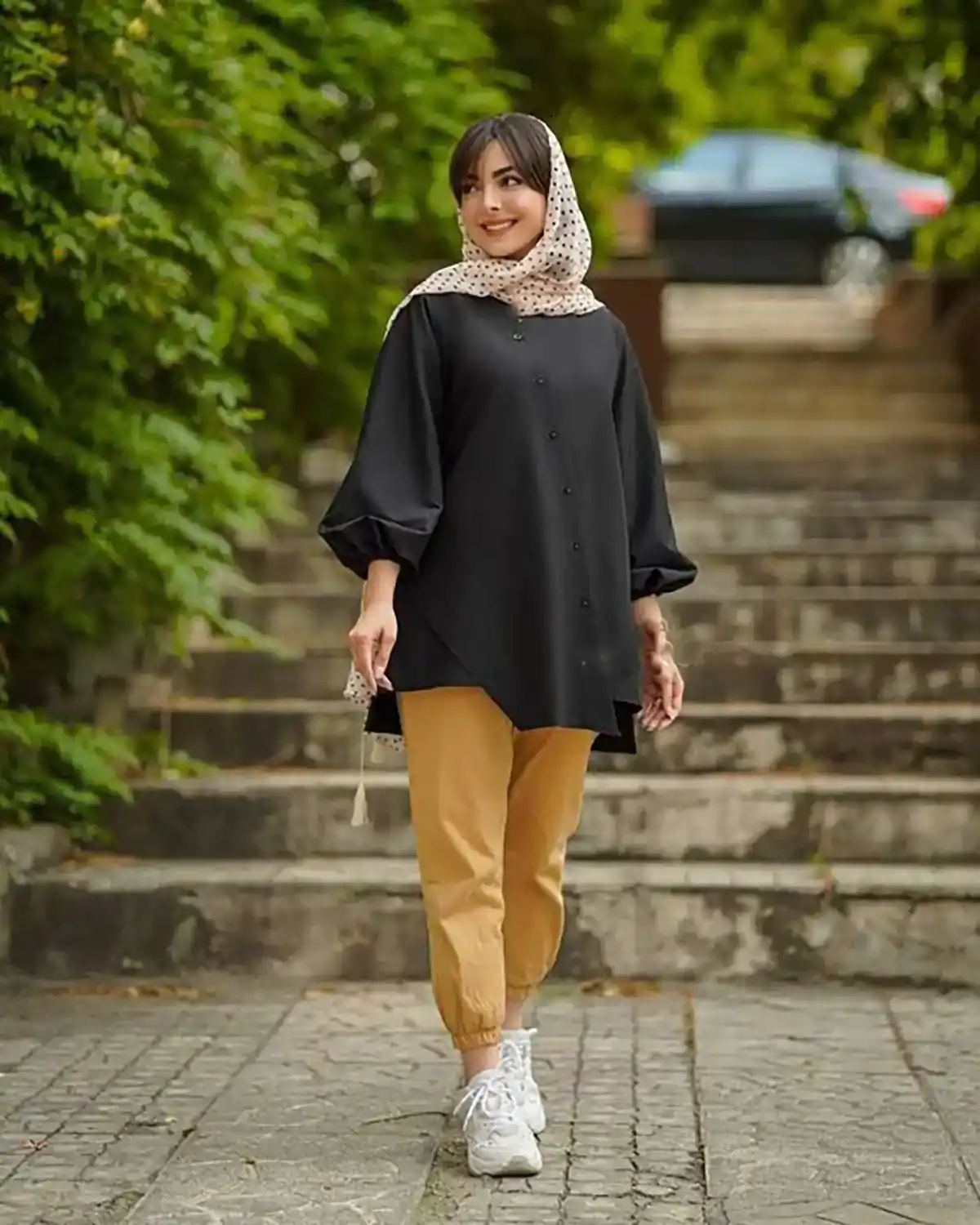 مانتو شومیزی مشکی ترند