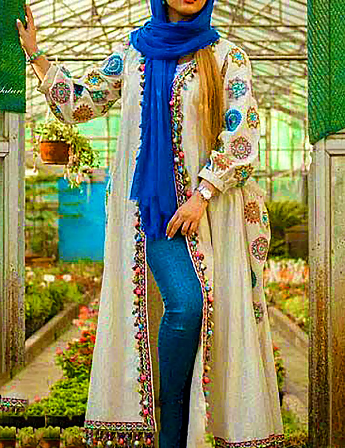 مانتو سنتی لوکس بلند