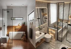 مدل سرویس بهداشتی با حمام + ترکیب زیبایی و عملکرد با مدل سرویس بهداشتی با حمام