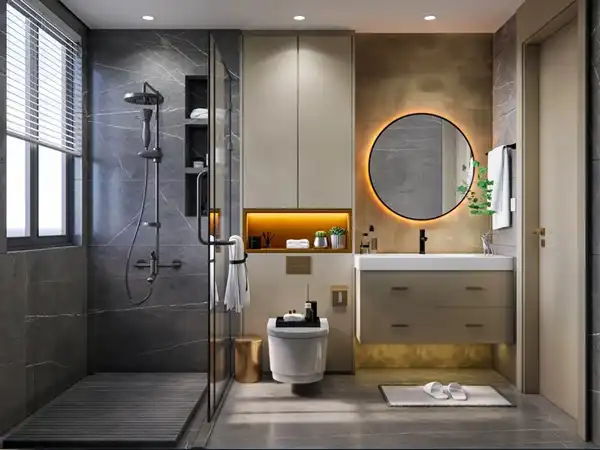 مدل سرویس بهداشتی با حمام + ترکیب زیبایی و عملکرد با مدل سرویس بهداشتی با حمام