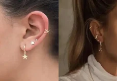 مدل گوشواره برای دو سوراخ گوش + مدل گوشواره برای دو سوراخ گوش با جذابیتی بینظیر