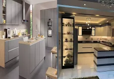 مدل کابینت آشپزخانه هایگلاس جدید + مدل پرطرفدار کابینت آشپزخانه هایگلاس جدید