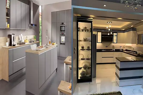 مدل کابینت آشپزخانه هایگلاس جدید + مدل پرطرفدار کابینت آشپزخانه هایگلاس جدید