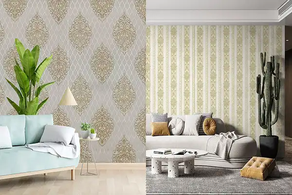 مدل کاغذ دیواری برای خانه های کوچک + روشنایی و توهم بصری برای خانه های کوچک با مدل کاغذ دیواری