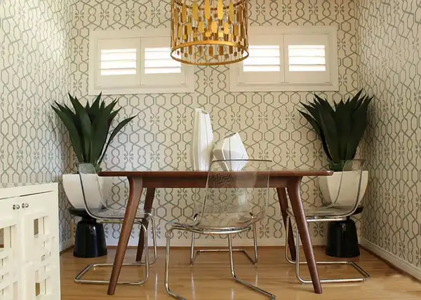 مدل کاغذ دیواری برای خانه های کوچک + روشنایی و توهم بصری برای خانه های کوچک با مدل کاغذ دیواری