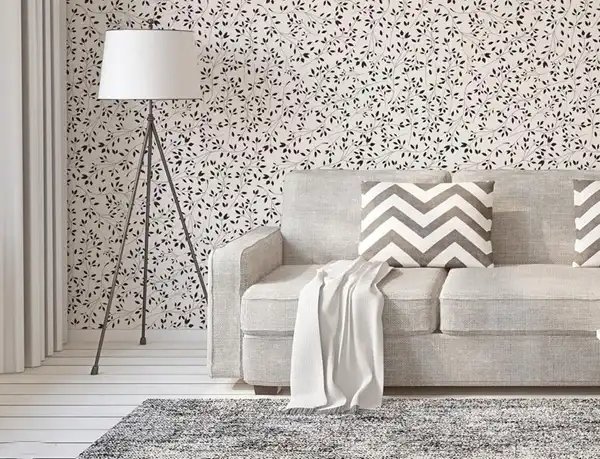 مدل کاغذ دیواری برای خانه های کوچک + روشنایی و توهم بصری برای خانه های کوچک با مدل کاغذ دیواری