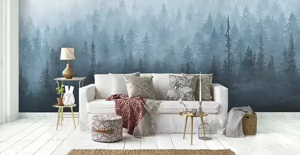 مدل کاغذ دیواری برای خانه های کوچک + روشنایی و توهم بصری برای خانه های کوچک با مدل کاغذ دیواری