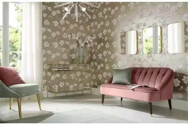 مدل کاغذ دیواری برای خانه های کوچک + روشنایی و توهم بصری برای خانه های کوچک با مدل کاغذ دیواری