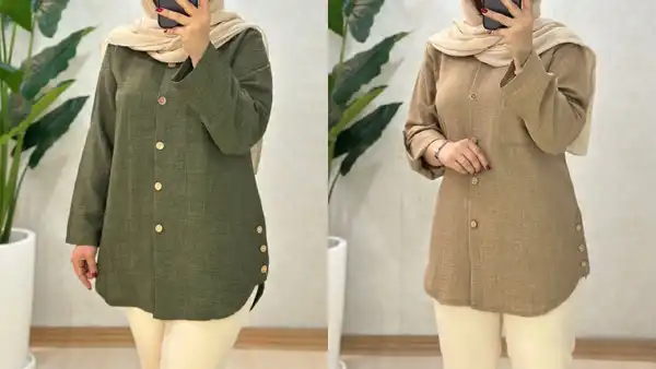 مدل مانتو با پارچه شانتون سبز + استایل منحصربفرد با مدل مانتو پارچه شانتون سبز