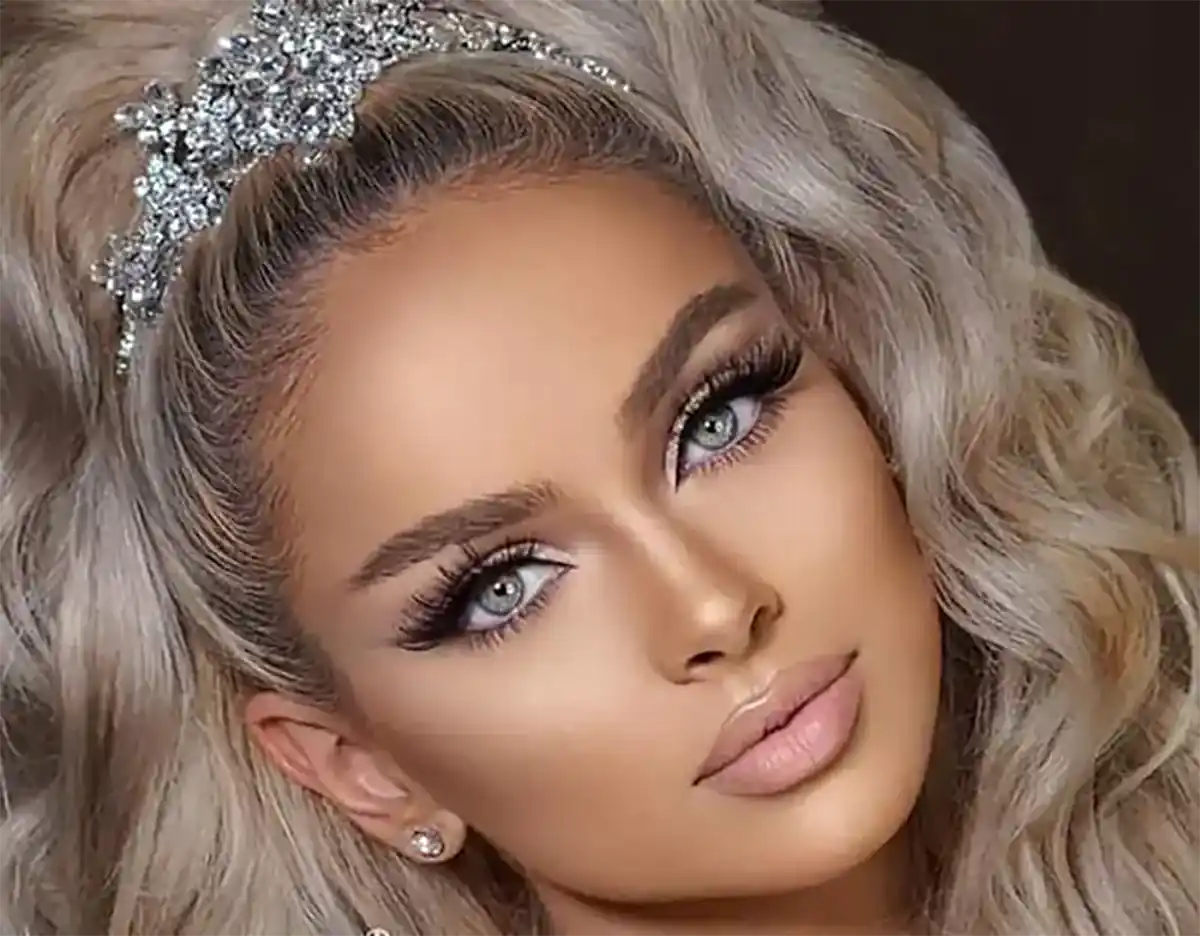 میکاپ ساده و مینیمال عروس