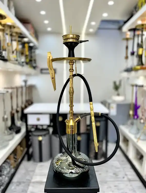 مدل قلیان کرنو + مدل قلیان کرنو با طراحی خاص و آبکاری حرفه‌ای