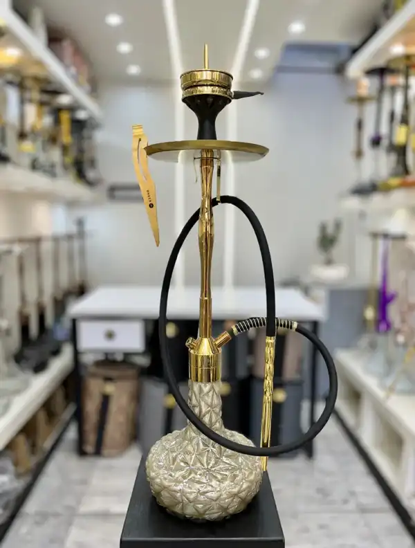 مدل قلیان کرنو + مدل قلیان کرنو با طراحی خاص و آبکاری حرفه‌ای