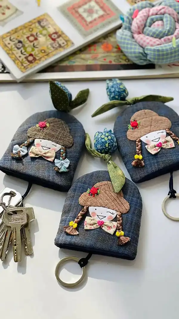 مدل جاکلیدی با نمد + هارمونی خلاقیت و سلیقه یونیک در مدل جاکلیدی با نمد