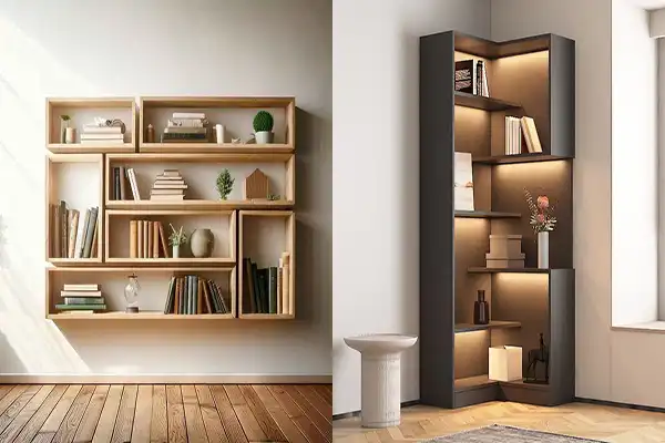 مدل کتابخانه برای پذیرایی + بهترین دکور،ایده و طرح کتابخانه برای پذیرایی