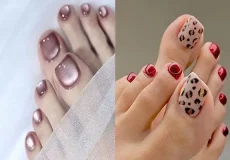 مدل لاک پا + ایده‌های جدید مدل لاک ناخن جذاب پا برای تمام فصل‌ها