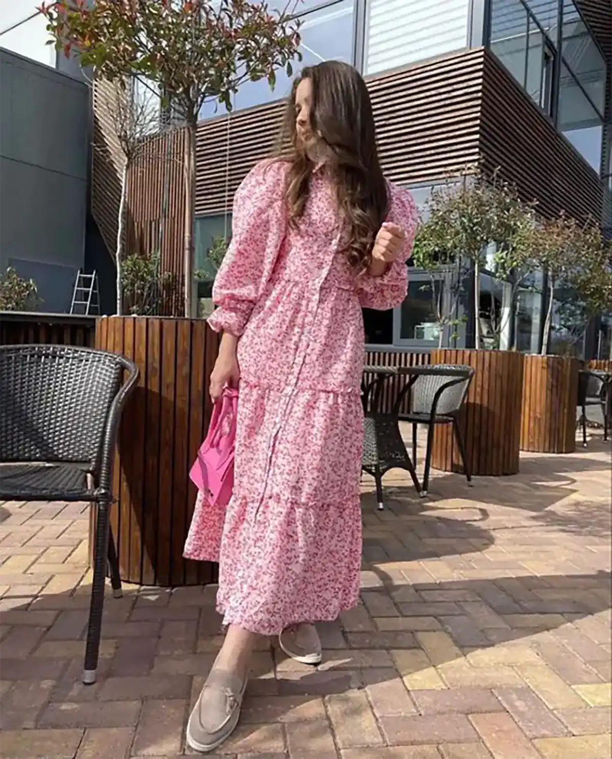 مدل پیراهن صورتی زنانه تابستونی