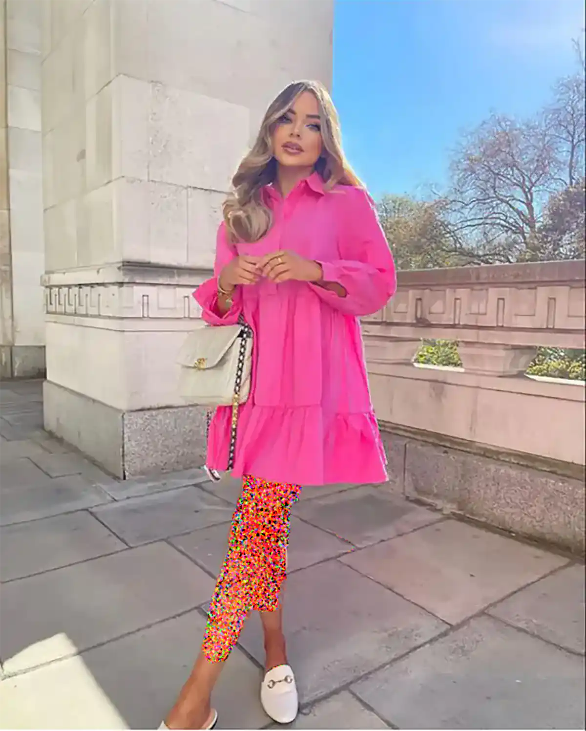 مدل پیراهن صورتی زنانه تابستونی