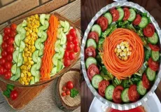 مدل سالاد با کاهو + زیباترین دیزاین های سالاد با کاهو بسیار آسان و سه سوته برای مهمانی های شما