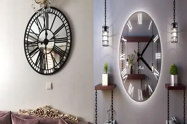 مدل ساعت دیواری جدید اینه ای + مدل ساعت دیواری جدید اینه ای و دکوراسیونی خاص