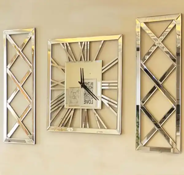 مدل ساعت دیواری جدید اینه ای + مدل ساعت دیواری جدید اینه ای و دکوراسیونی خاص