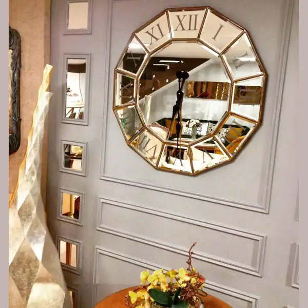 مدل ساعت دیواری جدید اینه ای + مدل ساعت دیواری جدید اینه ای و دکوراسیونی خاص