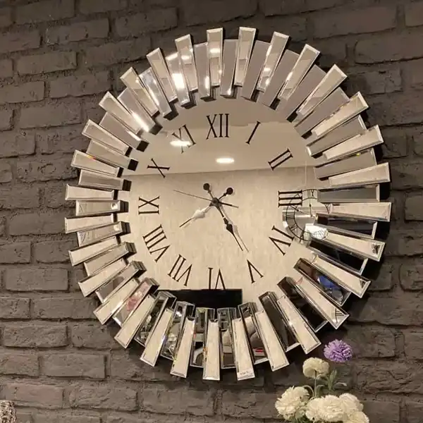 مدل ساعت دیواری جدید اینه ای + مدل ساعت دیواری جدید اینه ای و دکوراسیونی خاص