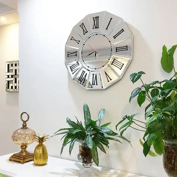 مدل ساعت دیواری جدید اینه ای + مدل ساعت دیواری جدید اینه ای و دکوراسیونی خاص