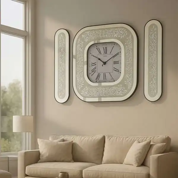 مدل ساعت دیواری جدید اینه ای + مدل ساعت دیواری جدید اینه ای و دکوراسیونی خاص