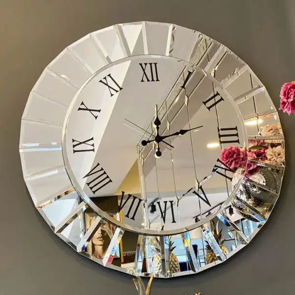 مدل ساعت دیواری جدید اینه ای + مدل ساعت دیواری جدید اینه ای و دکوراسیونی خاص