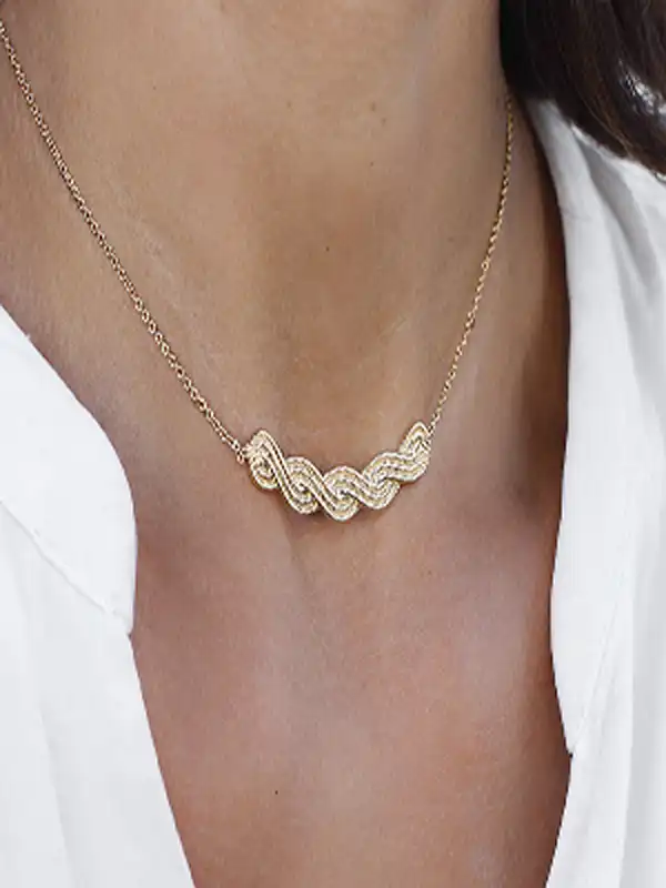 مدل زنجیر + چندین مدل زنجیر طلای زنانه باب استایل خوش و بینظیر شما