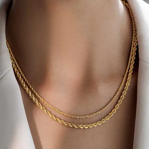 مدل زنجیر + چندین مدل زنجیر طلای زنانه باب استایل خوش و بینظیر شما