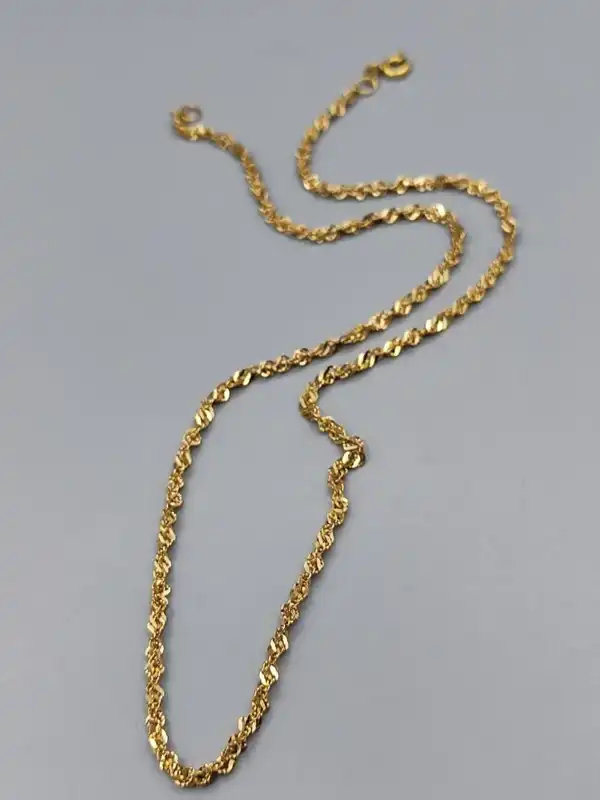 مدل زنجیر دیسکو طلا + مدل جدید زنجیر دیسکو طلا ترکیبی از سبک کلاسیک و بافت