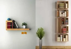 مدل کتابخانه دیواری شیک + مدرن ترین مدل کتابخانه دیواری شیک