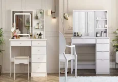 مدل میز ارایش کشو دار + مدرن ترین مدل میز آرایش کشو دار برای اتاق خواب