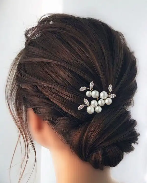 مدل شینیون موی کوتاه + زیباترین مدل شینیون موی کوتاه برای استایل خاص