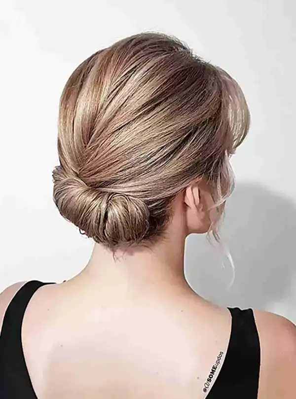 مدل شینیون موی کوتاه + زیباترین مدل شینیون موی کوتاه برای استایل خاص